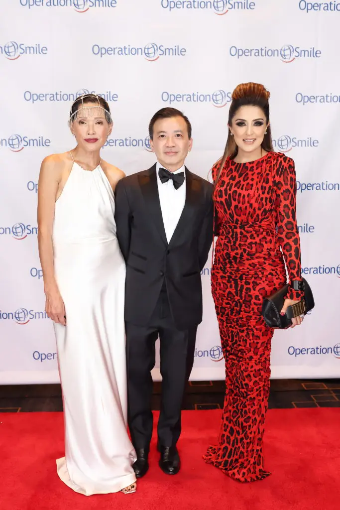 Operation Smile gala chairs Dr. Duyen Huynh Nguyen, Viet Hoang, Sneha Merchant (Photo by Quy Tran)