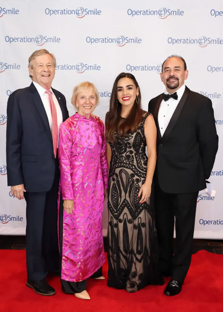 Operation Smile co-founders Dr. Bill and Kathy Magee, Operation Smile Guatemala executive director Beatriz Vidal, Operation Smile board chair  Estuardo Trujillo (Photo by Quy Tran)