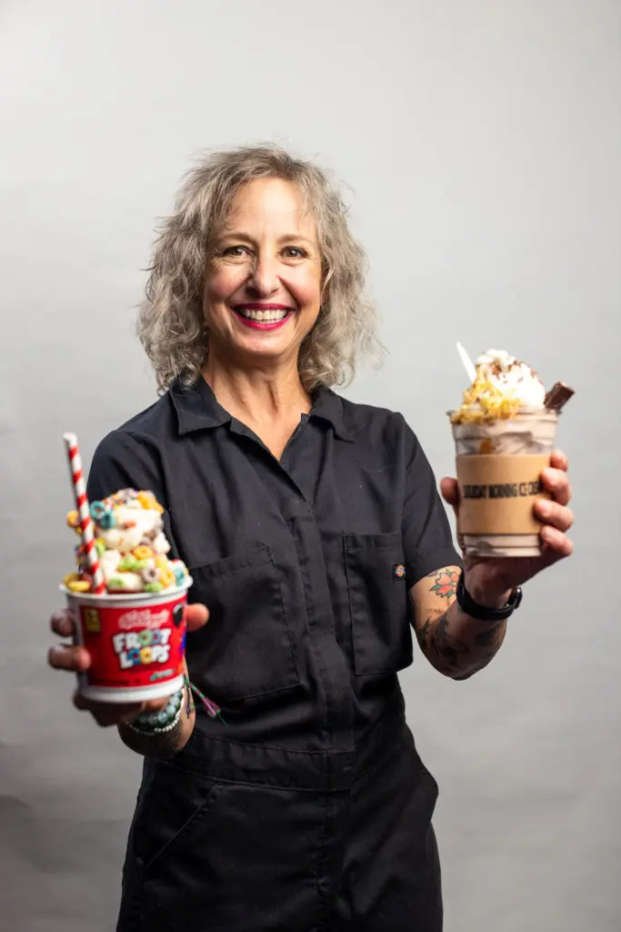 Dude, Sweet Chocolate's Katherine Clapner brings Saturday Morning Ice Cream to The Exchange. (Photo by Kathy Tran)