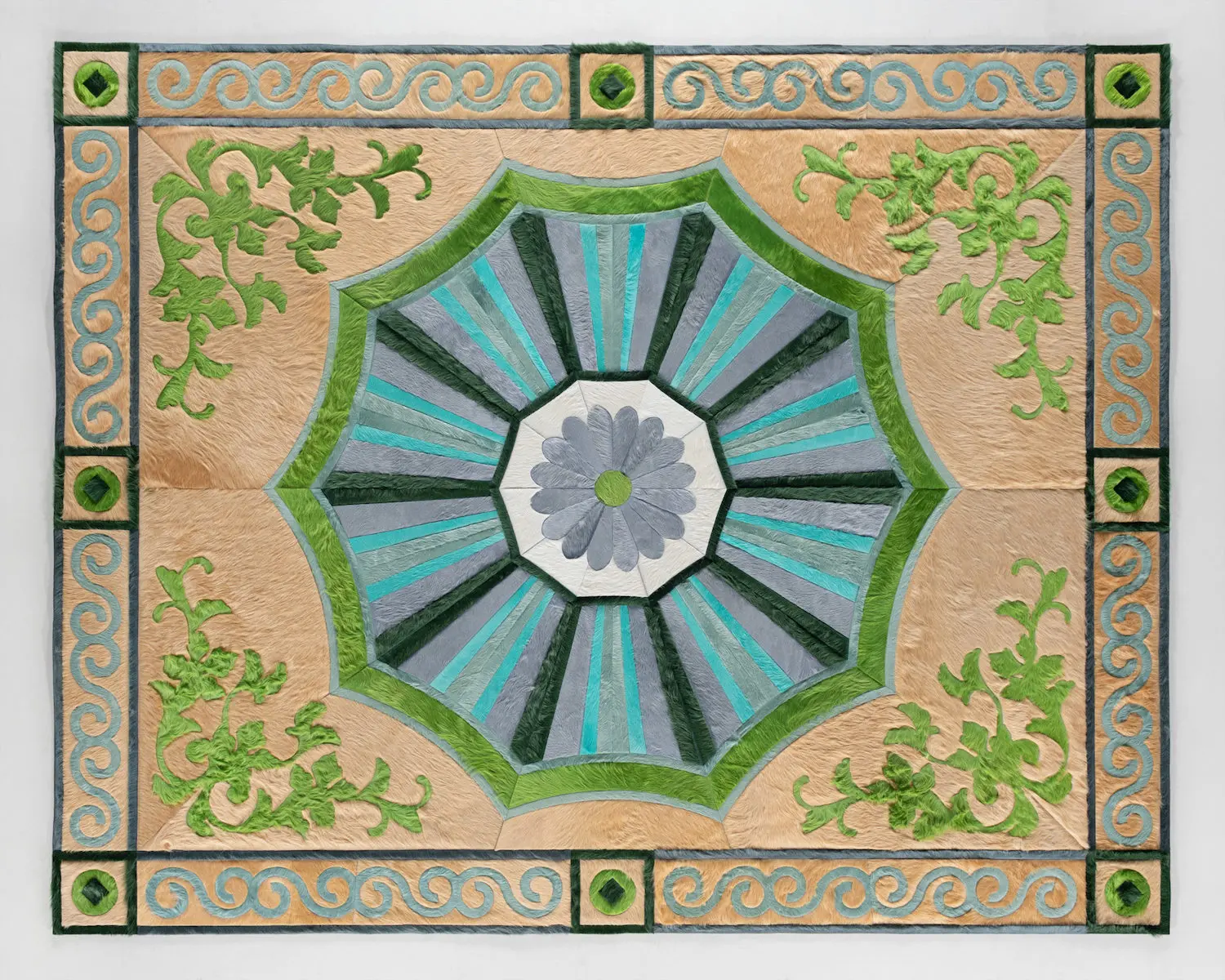 Kyle Bunting X Timothy Corrigan’s Savonniere rug.