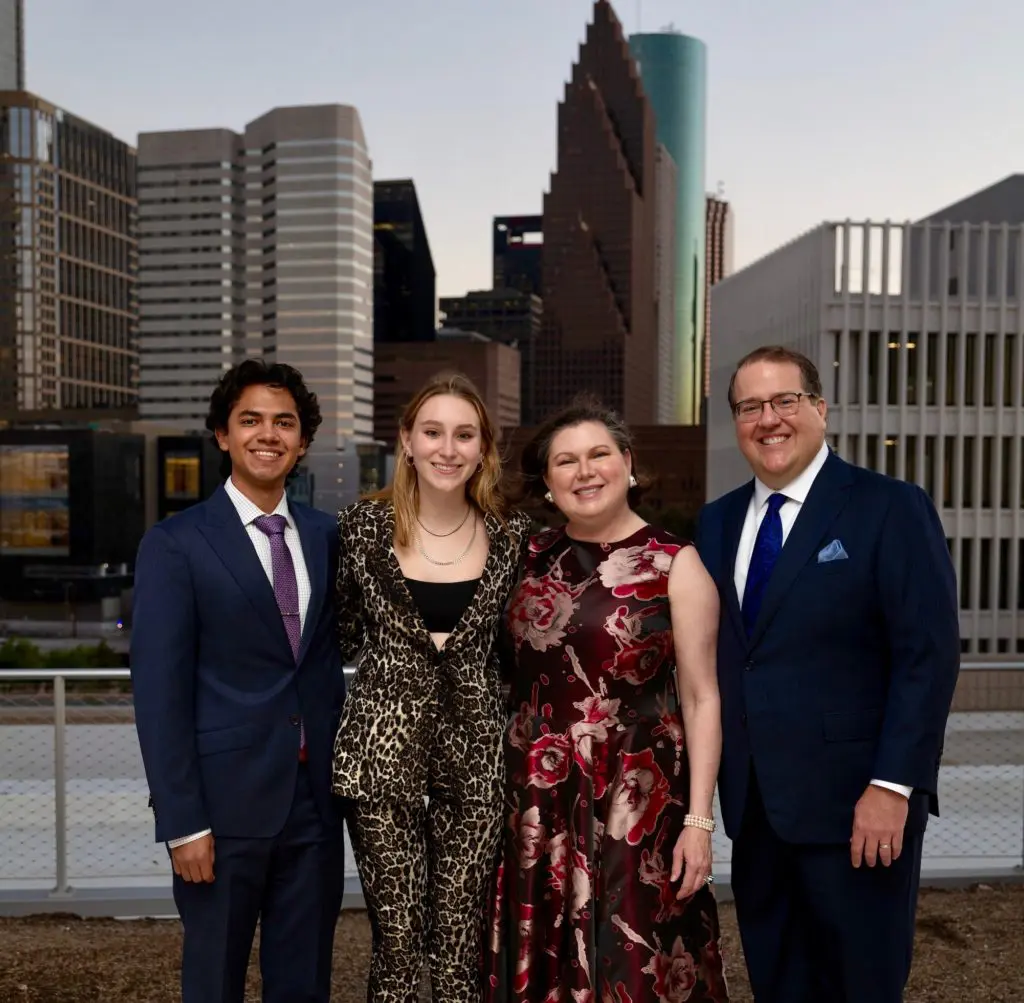 Alex Moreno, Shelby Jordan, ROCO gala chairs Shawn Stephens & Jim Jordan (Photo by Daniel Ortiz)