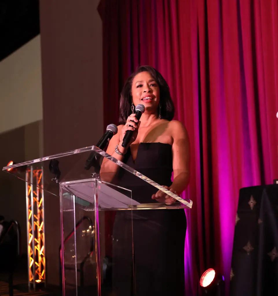 Operation Smile emcee ABC 13 Houston news  anchor Gina Gaston Elie (Photo by Quy Tran)