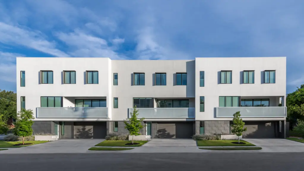 A Manett Street towhome by Modern Living Dwellings (photo by Wade Griffith Photography)