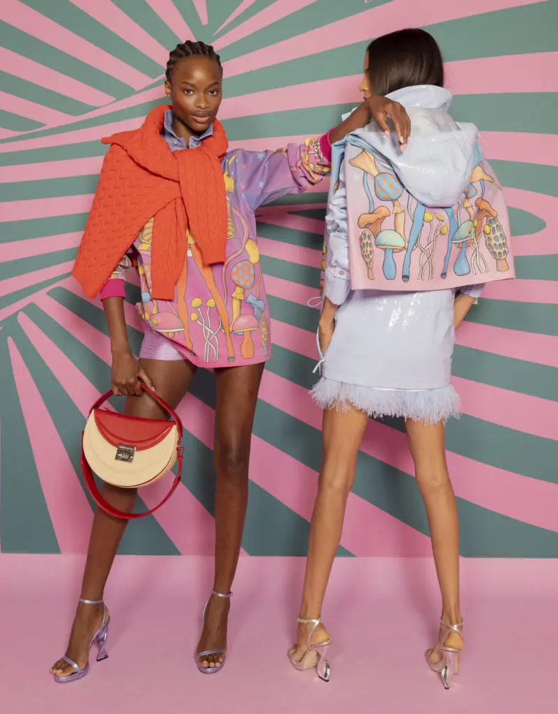 Brandon Maxwell mushroom print sweater.(Photo by Kevin Tachman courtesy of Brandon Maxwell)