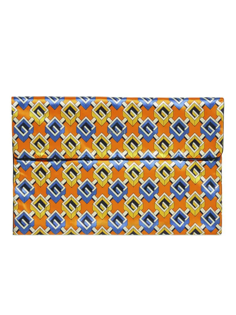 The geometric print travel set in Gucci's Lifestyle collection.