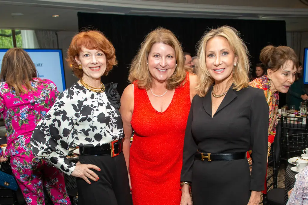 April Lykos, Mary Fusillo, Leslie Siller at the El Centro de Corazón luncheon, held at Hotel ZaZa-Medical Center. (Photo by Jacob Power)