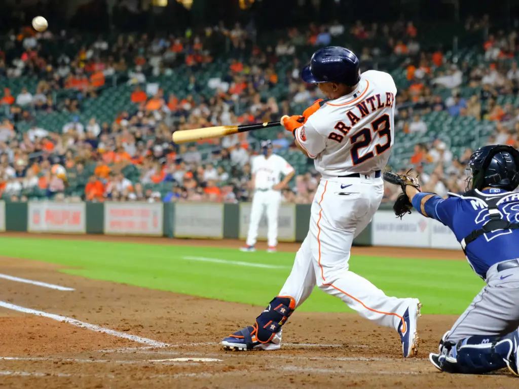 Michael Brantley is a professional hitter in every sense. (Photo by F. Carter Smith)