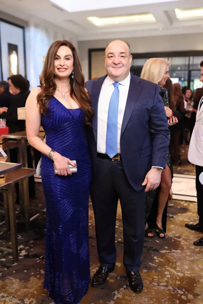 Brigitte & Bashir Kalai at the PetSet Fierce & Fabulous Soirée at the Post Oak Hotel.  (Photo by Quy Tran)
