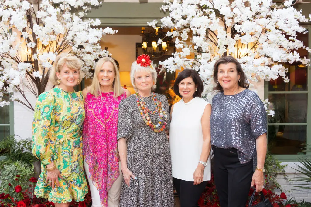Cameron Newberry, Maribeth Reeb, Marilyn Kobs, Michelle Purvis and Marilyn Berry at the 2021 Mah Jongg Play Day benefitting Tarrant Area Food Bank in Fort Worth, Texas on September 21, 2021. (Photo by/Sharon Ellman)