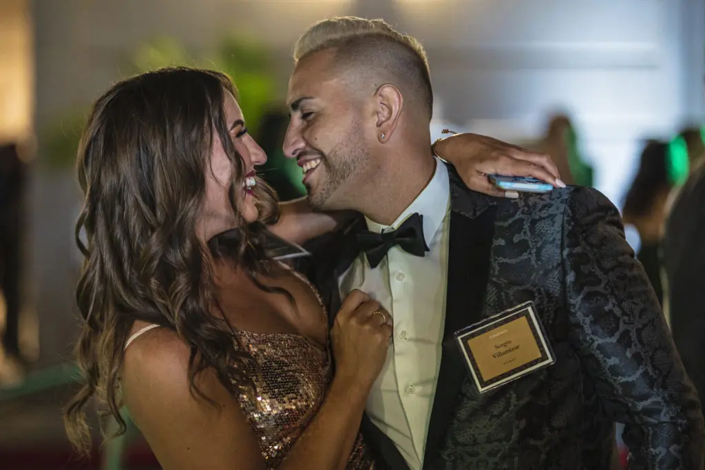 Cassidy McCullen, Sergio Villamizar at Compass Casino night (Photo by Pat Press Photo)
