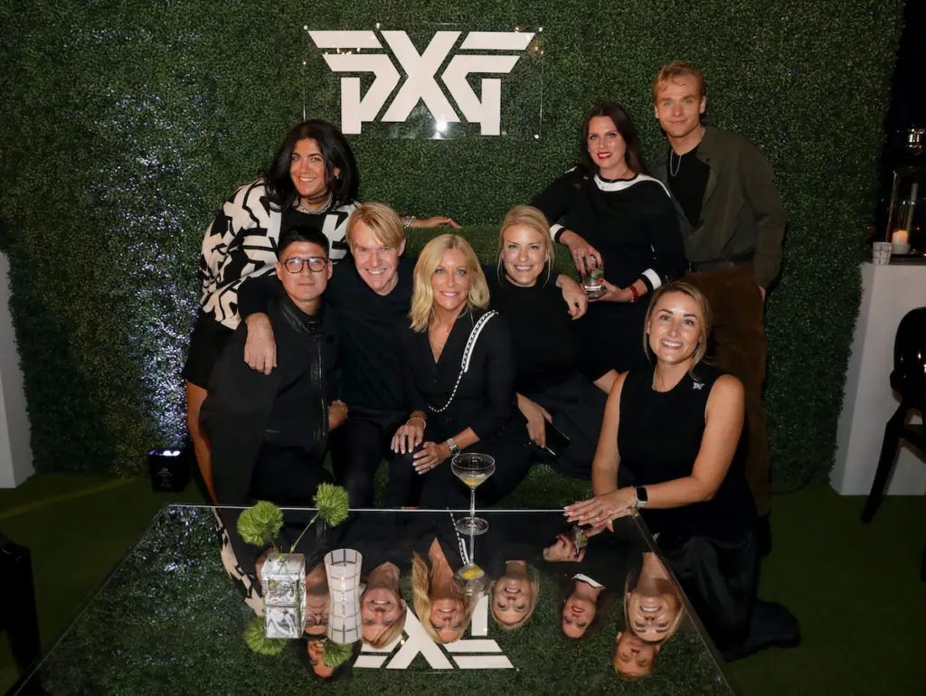 Celine Mariton, Danielle Vreeland, Ian Malone, Jose Velasco Vega, Ken Downing, Renee Parsons, Lindsey Nowak, and Lindsay Fasso (Photo by Rick Kern/Getty Images for PXG)
