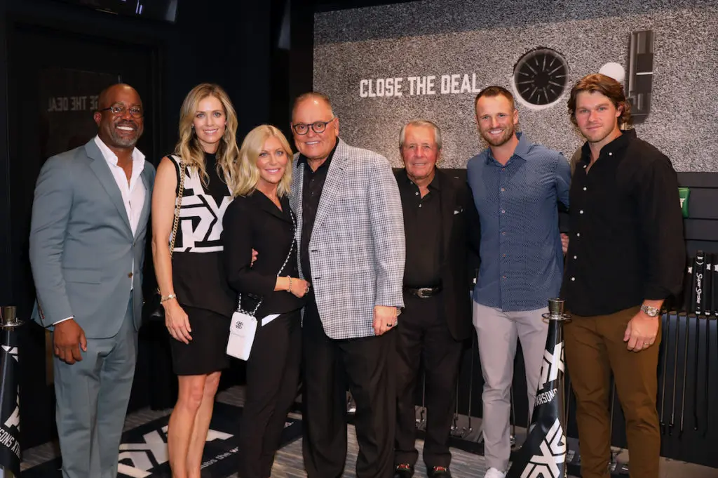Darius Rucker, Anna Rawson, Renee Parsons, Bob Parsons, Gary Player, Wyndham Clark, and Blair Wheeler (Photo by Rick Kern/Getty Images for PXG)