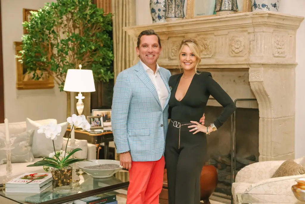 Tony Buzbee and his bride, Frances Moody Buzbee, opened their River Oaks home last September for the kickoff party for Houston Children's Charity gala. (Photo by Johnny Than, CatchLightGroup.com)
