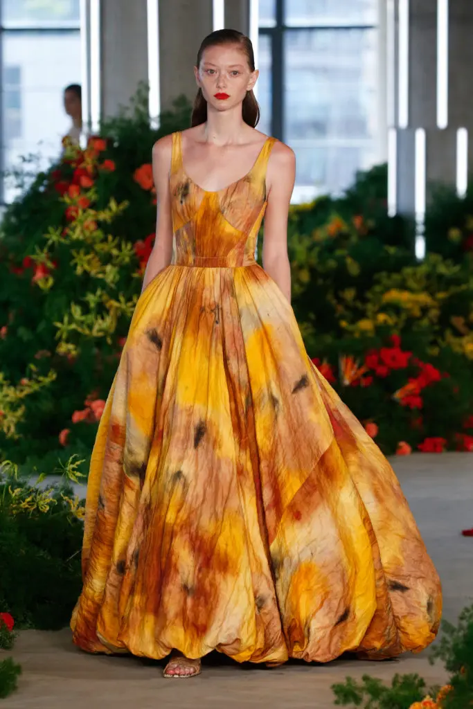 Jason Wu hand-dyed floral print gown. (Photo courtesy of Jason Wu)
