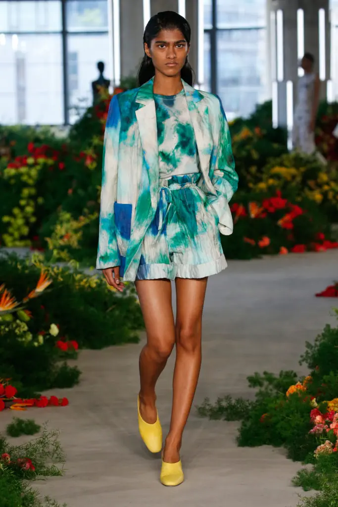 Jason Wu hand-dyed floral print dress and jacket. (Photo courtesy of Jason Wu)
