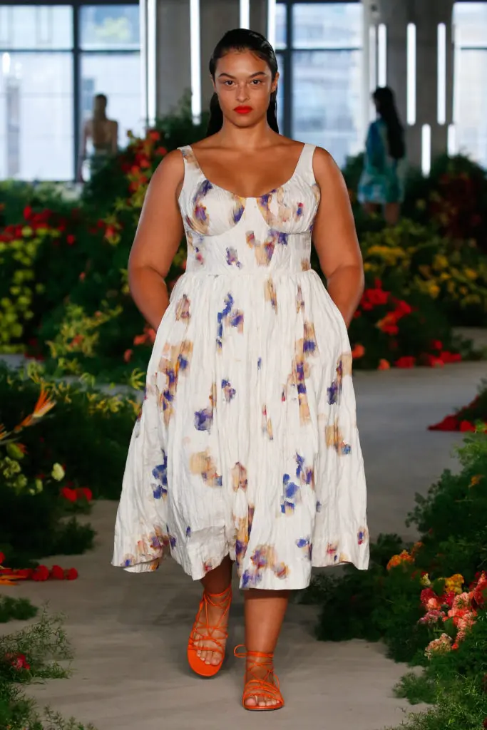 Jason Wu hand-dyed floral dress. (Photo courtesy of Jason Wu)