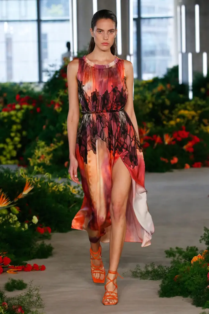 Jason Wu hand-dyed floral dress. (Photo courtesy of Jason Wu)
