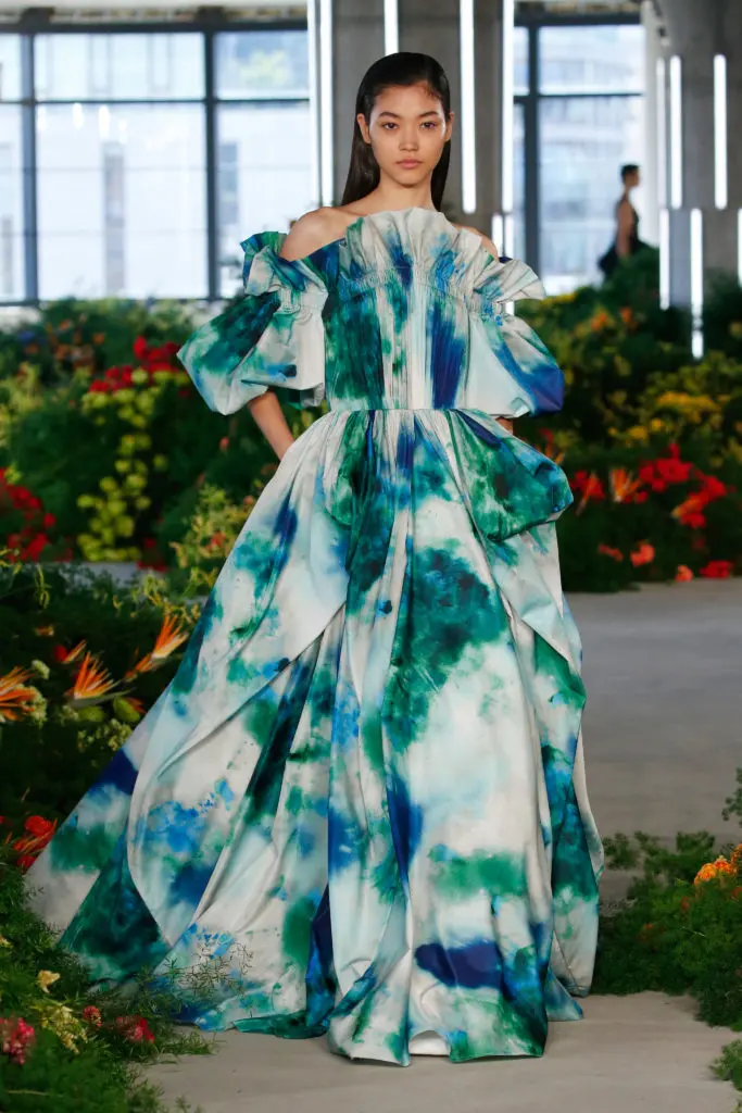 Jason Wu hand-dyed floral gown. (Photo courtesy of Jason Wu)