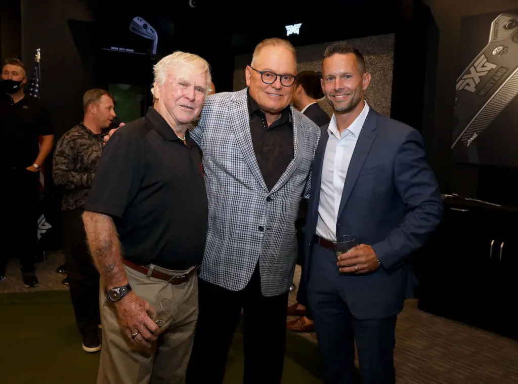 Jim Brown, Bob Parsons, and Sean Malecha (Photo by Rick Kern/Getty Images for PXG)
