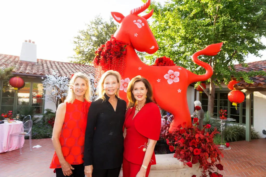 Kim Darden, Gina Ravnaas, and Chair Dana Porter at the 2021 Mah Jongg Play Day benefitting Tarrant Area Food Bank in Fort Worth, Texas. (Photo by/Sharon Ellman)