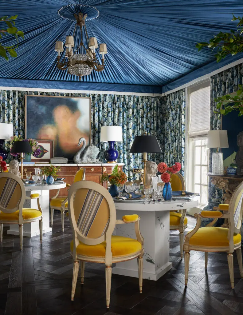 A maximalist dining room by Corey Damen Jenkins & Associates (Photo by Stephen Karlisch)