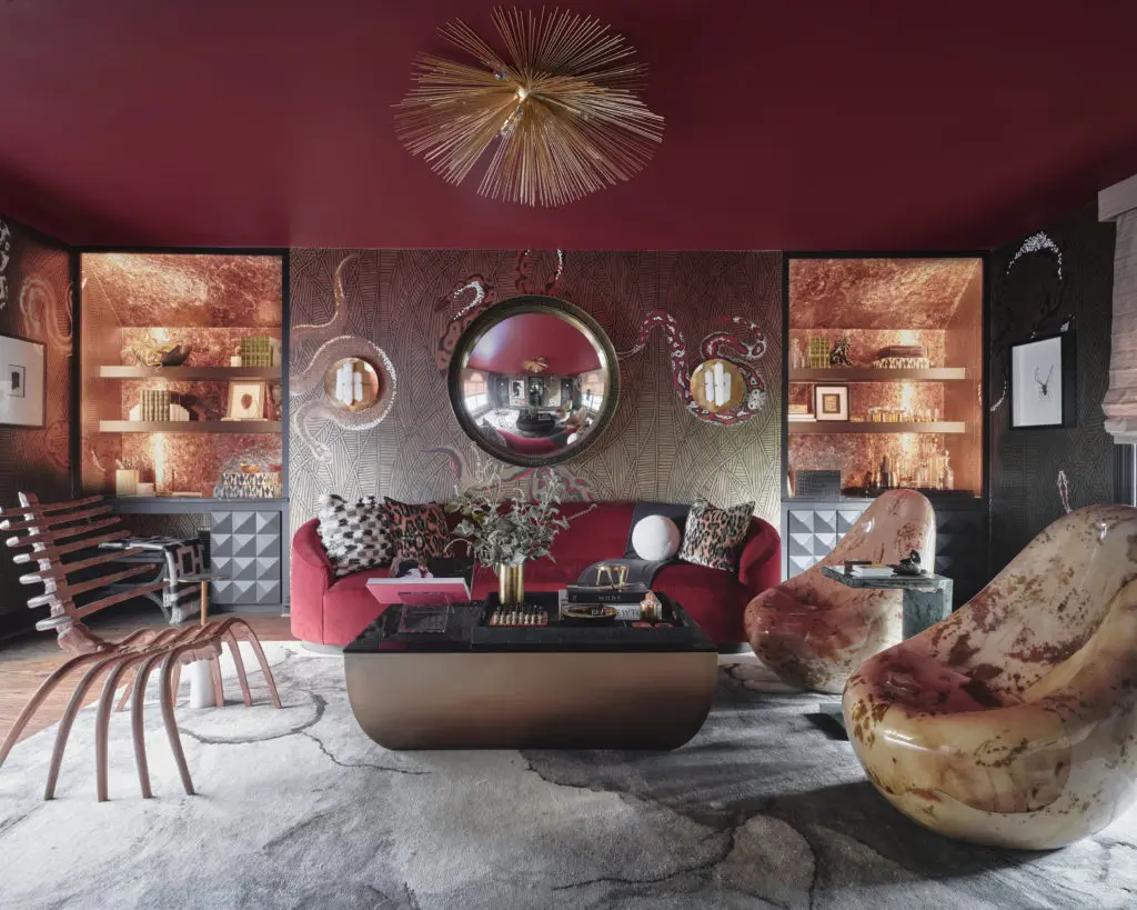 A cosmopolitan office area by Pulp Design Studios (Photo by Stephen Karlisch)