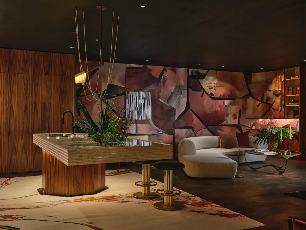 A subterranean living area by Yates Desygn (Photo by Stephen Karlisch)