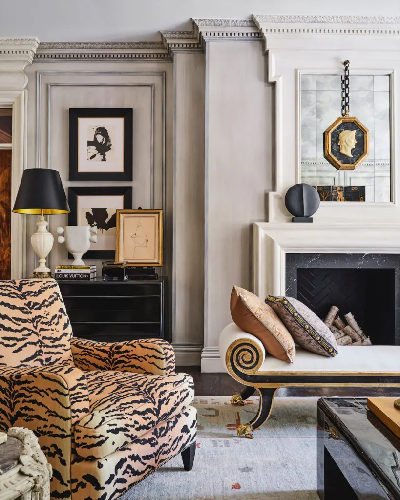 A French salon by Michael Aiduss Interiors + Architecture (Photo by Stephen Karlisch)