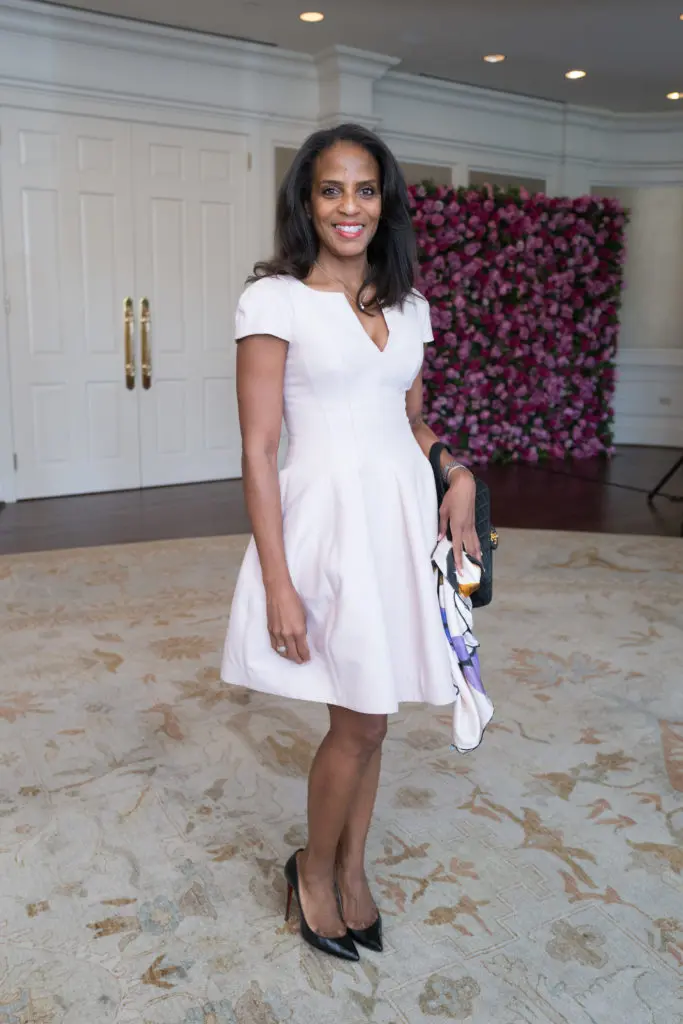 Laquita Cyprian at the American Cancer Society inaugural 'Tickled Pink' luncheon, held at River Oaks Country Club.