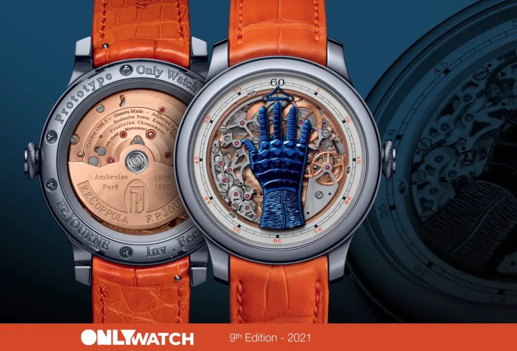 F.P. Journe's stunning FCC Blue Face prototype will be on the charitable auction bock in Geneva in November. 
