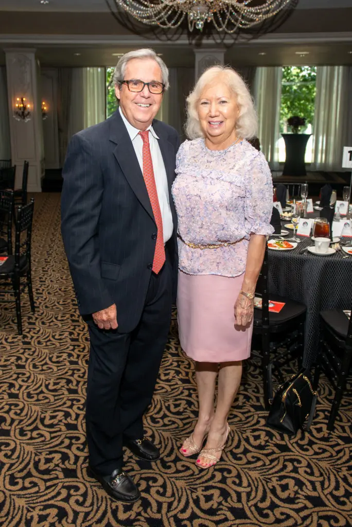 Nicholas Rockecharlie, Debbie Macbeth at the El Centro de Corazón luncheon, held at Hotel ZaZa-Medical Center. (Photo by Jacob Power)