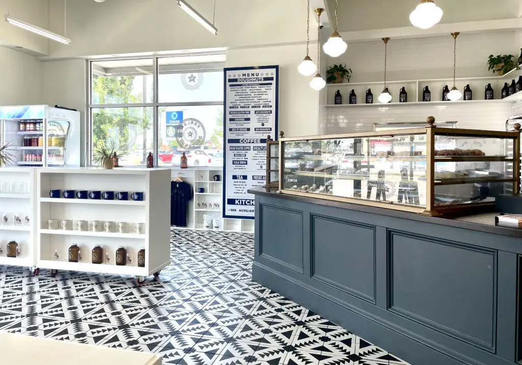 The design is nostalgic Americana at Parlor Doughnuts. Photo by Courtney Dabney.