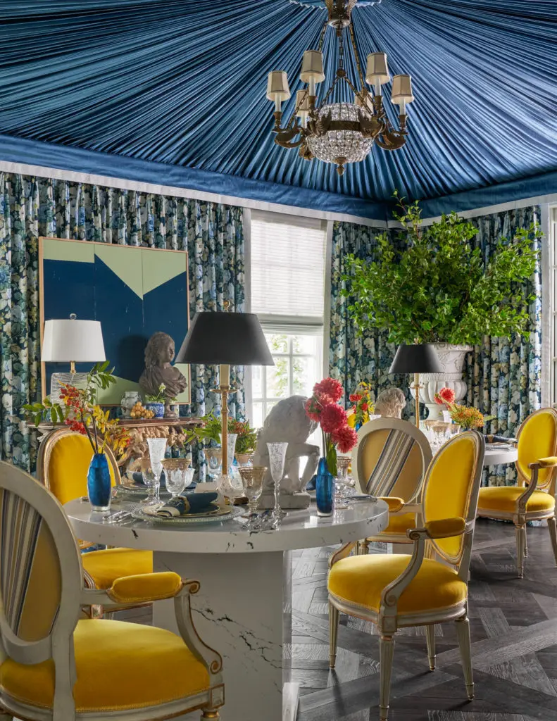 A maximalist dining room by Corey Damen Jenkins & Associates (Photo by Stephen Karlisch)