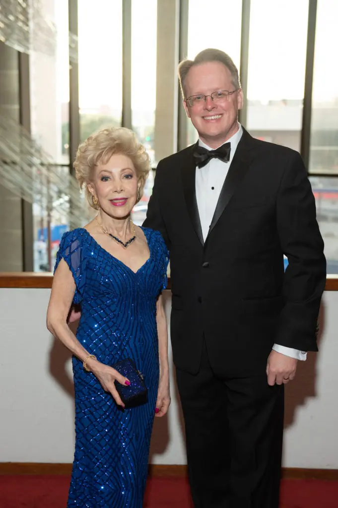 Margaret Alkek Williams and Houston Symphony executive director and CEO John Mangum at the symphony Opening Night Concert at Jones Hall. (Photo by Wilson Parish)