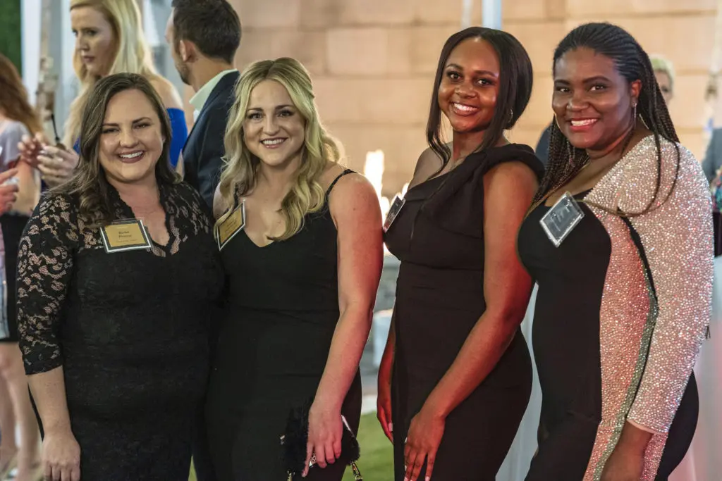 Rachel Hocevar, Sydney Shakespeare, Sydney Williams-Kee, Erika Walker at Compass Casino night (Photo by Pat Press Photo)