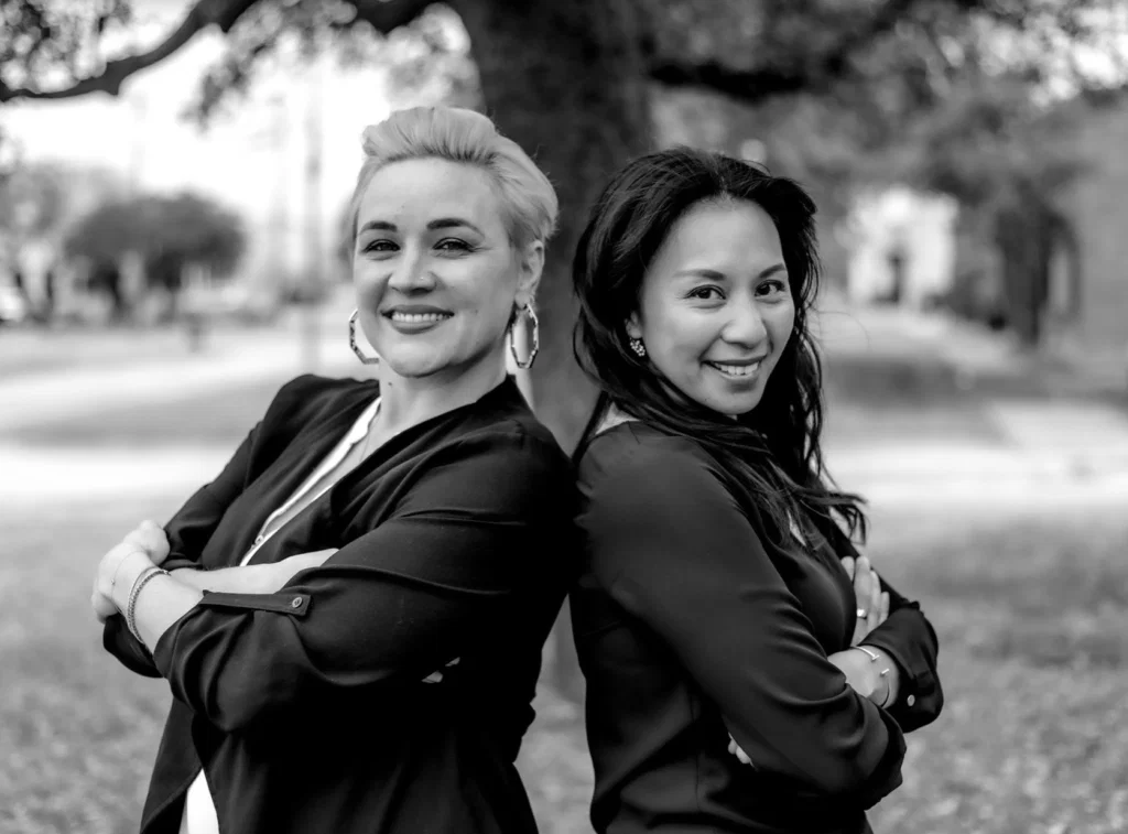 Samantha Falkner, founder of Cush Living and Esther Parkhurst, head design officer. 