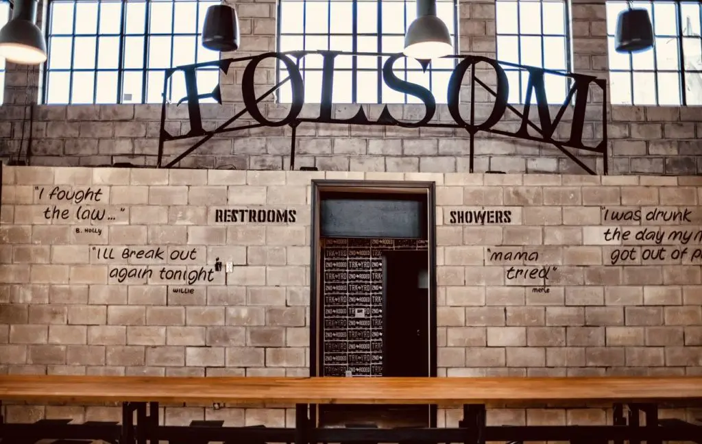 The Folsom Prison themed party venue upstairs at Second Rodeo.