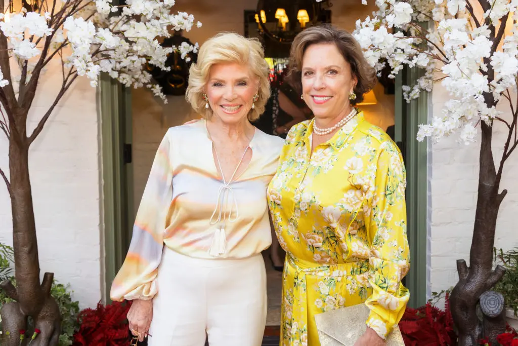 Selma Sherman and Kelly Anne Ewin at the 2021 Mah Jongg Play Day benefitting Tarrant Area Food Bank in Fort Worth, Texas. (Photo by/Sharon Ellman)
