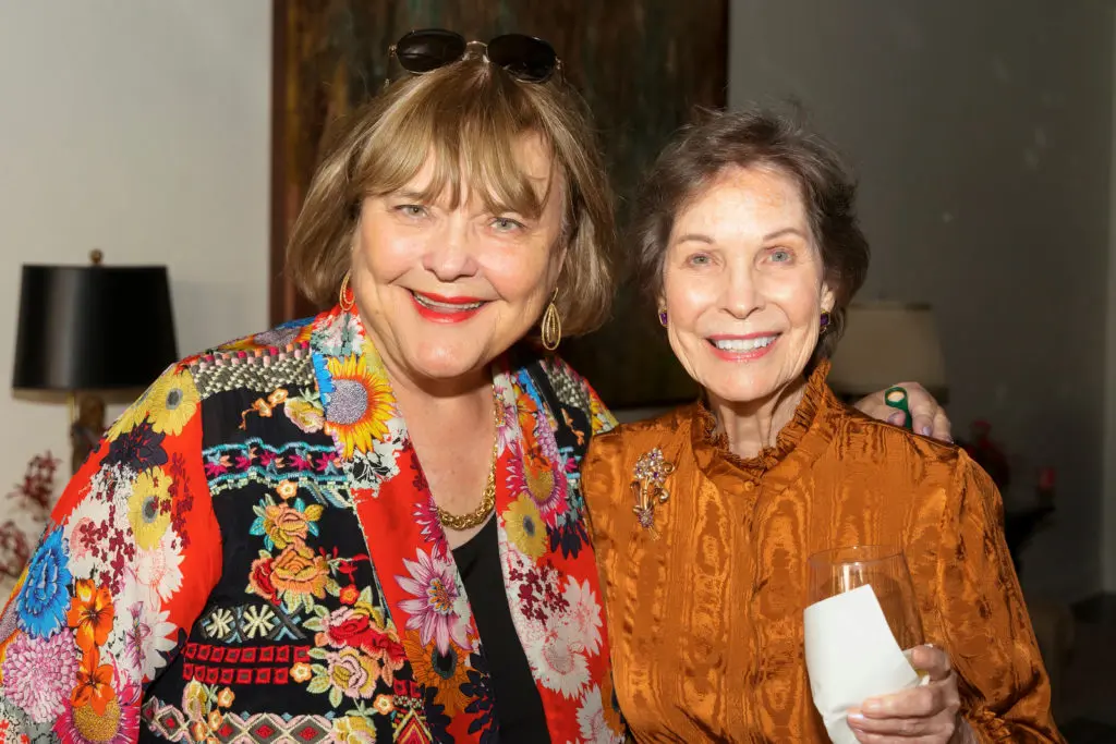 Eileen Thurman and Gail Rawl at the 2021 Mah Jongg Play Day benefitting Tarrant Area Food Bank in Fort Worth, Texas. (Photo by/Sharon Ellman)