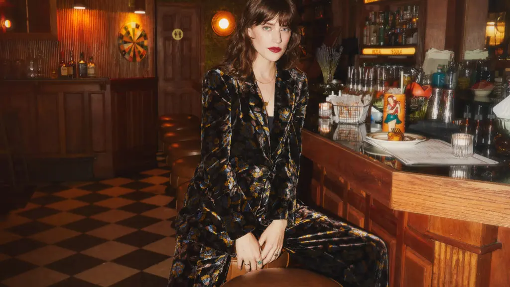 Veronica Beard velvet jumpsuit from the fall '21 collection in stores now. (Photo courtesy of Veronica Beard)