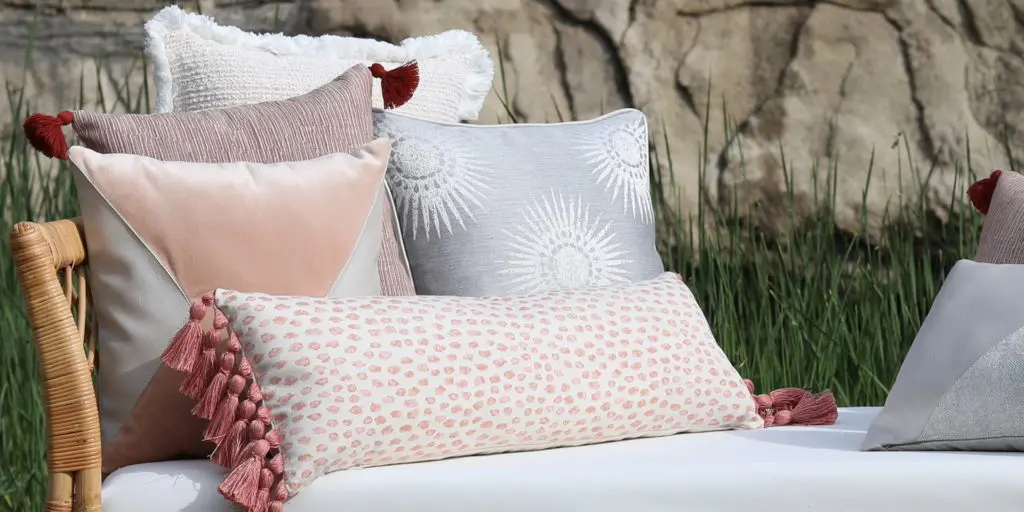 Custom made pillows that are outdoor safe. 