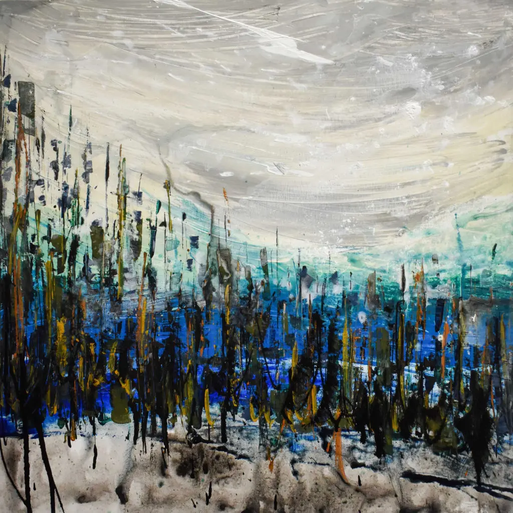 Melinda Moreno and Edgar Medina's "Winter," 2021, is a stirring collaboration inspired by the year's coldest months.