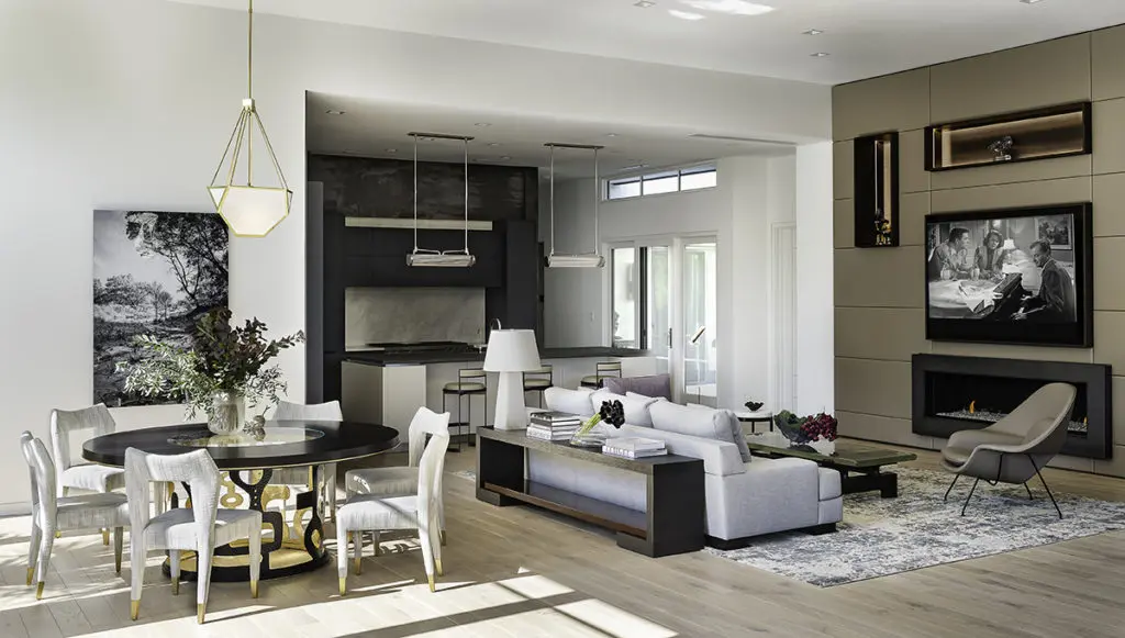 The home's open floorplan strikes the perfect balance of cool, cozy, and comfortable. (Photo by Manny Rodriguez)