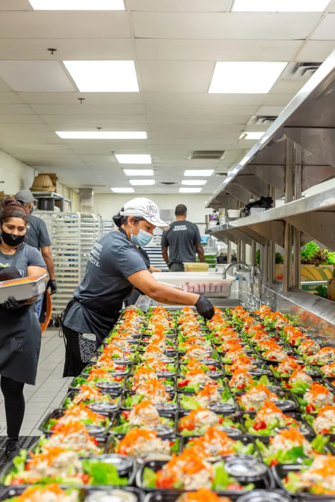 Lucille's Hospitality Group's community kitchen, the work of which has earned chef Chris Williams national honors. (Photo by Jenn Duncan)