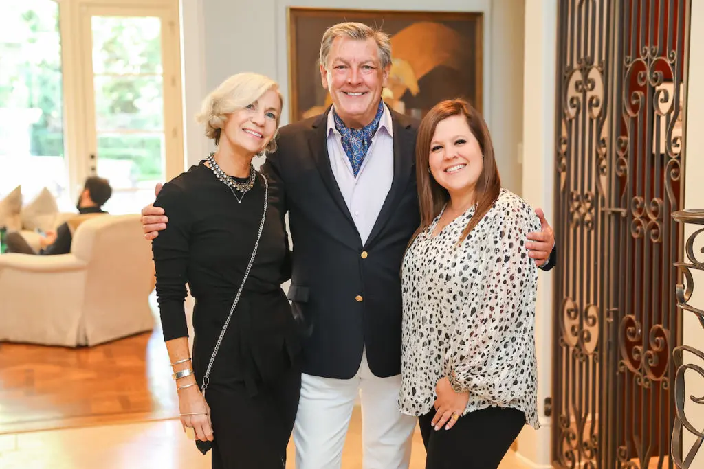 Melissa d'Attilio, Neal Hamil, Nina Masterson at the Neiman Marcus Jenny Packham cocktail reception hosted by Martha Turner Sotheby's International Realty. 