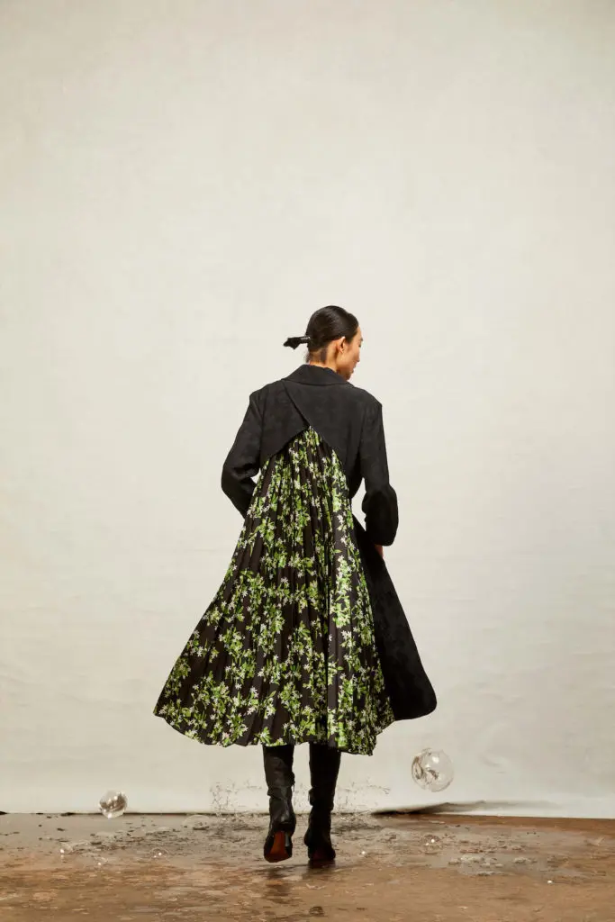 Hanh Merriman Kanzan jacquard coat, $1,295