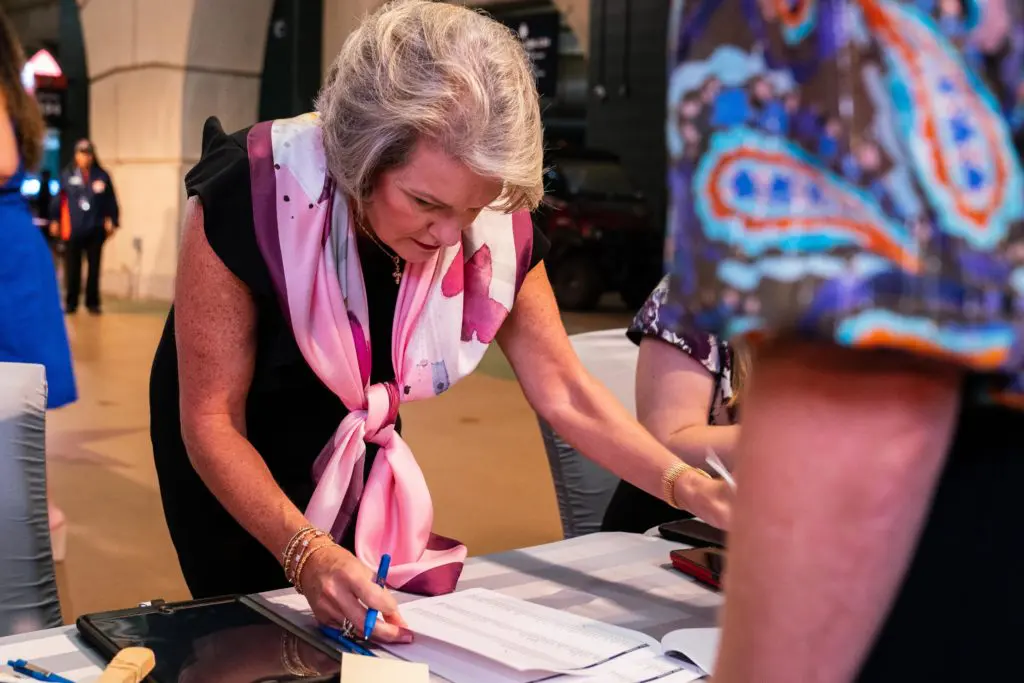 Astros Foundation executive director Twila Carter checked every detail. Like always.