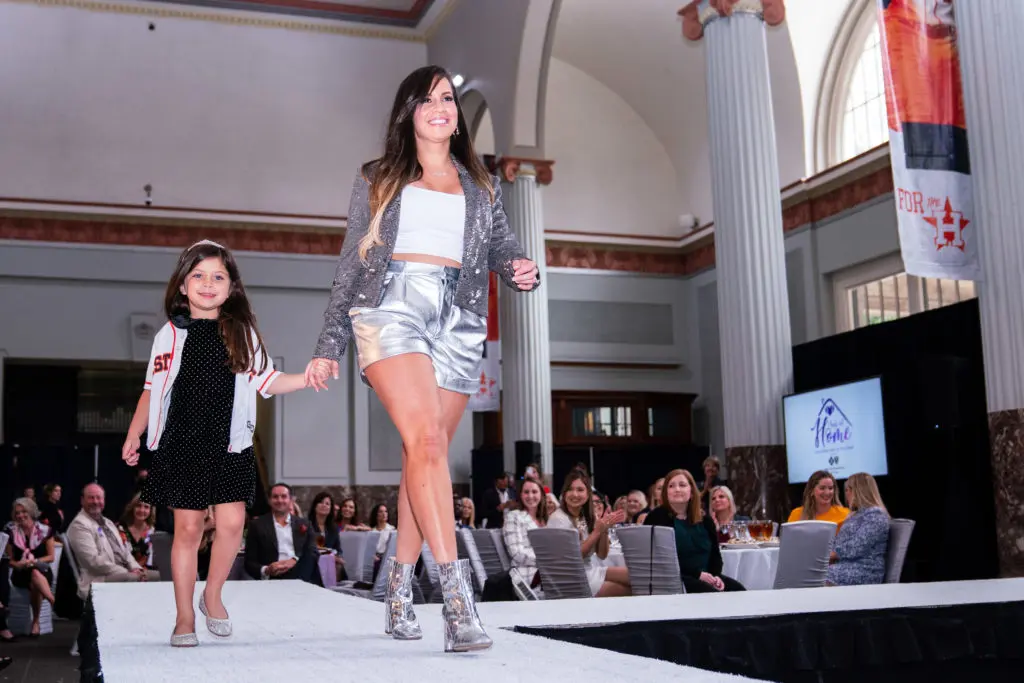 Nina Altuve, the wife of Astros star Jose Altuve, and the couple's daughter Melanie stole the show again at the Astros Foundation Safe at Home luncheon.