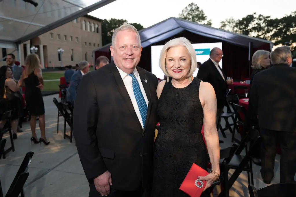 City Councilman David Robinson, Jo Furr at the Gerald D. Hines College of Architecture and Design 75th anniversary gala (Photo by Daniel Ortiz)