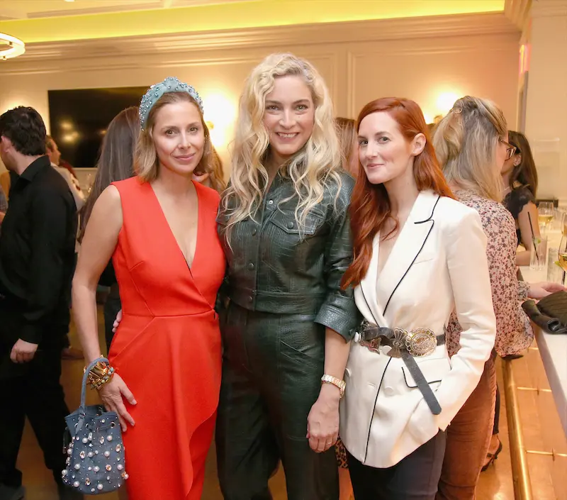 Lele Sadoughi, Veronica S. Beard, and Taylor Tomasi Hill (Photo by Gary Miller/Getty Images)